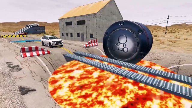 Double Flatbed Trailer Truck vs Speedbumps Train vs Cars | Tractor vs Train Beamng.Drive 015 zonetak #beamngdrive #beamngdrivemods #doublespeedbumps #beamng #traincrash #beamngcrashes #carrescue #doubleflatbedtrailer #simulationvideogame #trickshots #zone