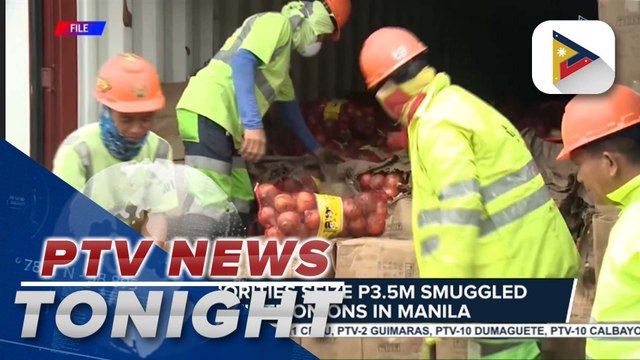 Authorities seize P3.5-M smuggled white onions in Manila