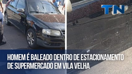 Скачать видео: Homem é baleado dentro de estacionamento de supermercado em Vila Velha