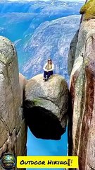 Climb to the top of the mountain to see different views Measure the world on foot