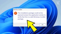 Solved - This Installation package could not be openeThis Installation Package Could not be Opened Error in Windows 11 / 10 / 8 / 7
