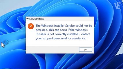 Descargar video: Fixed - The Windows Installer Service could not be accessed Error In Windows 11 / 10 / 8 / 7