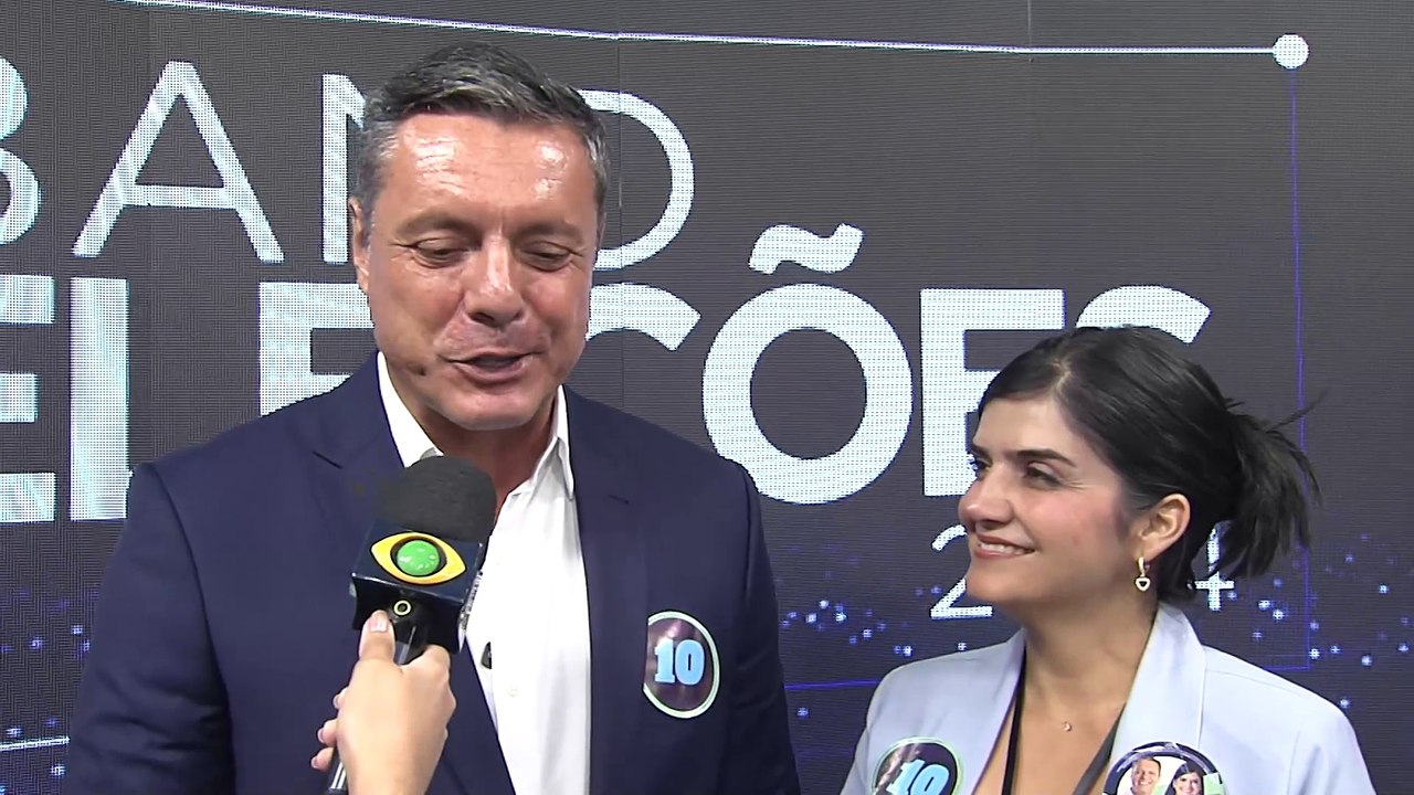DEBATE NA BAND: confira como foi a chegada do candidato Rogério Santos para o debate do segundo turno
