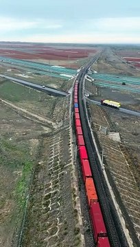 Witnessing the vast beauty of Xinjiang! From its stunning landscapes to its thriving industries, this region is a unique blend of nature and progress.#new #today #viral #trending #reels #videos #video #latest #india #newdelhi #delhi #trains #train #drone