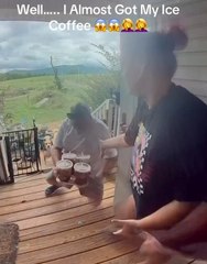Man Falls On Porch After Tripping Over Dog