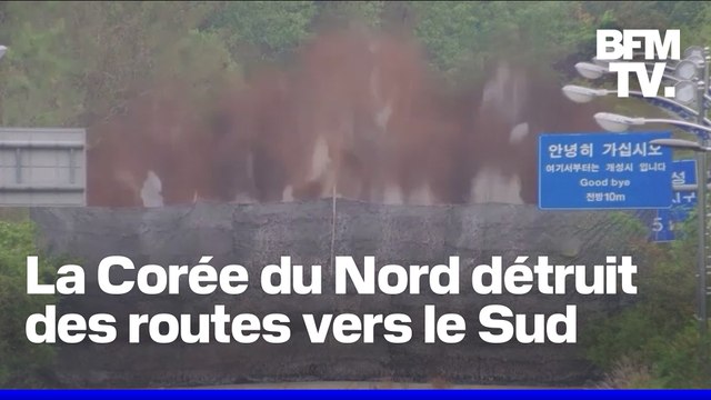 La Corée du Nord détruit à l'explosif des portions de routes allant vers la démarcation militaire avec la Corée du Sud