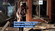 Ataques russos na Ucrânia fazem cinco mortos e dezenas de feridos