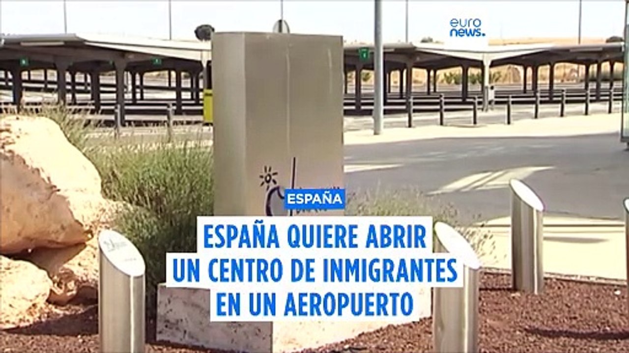 España planea abrir un centro de acogida de inmigrantes en un aeropuerto en desuso