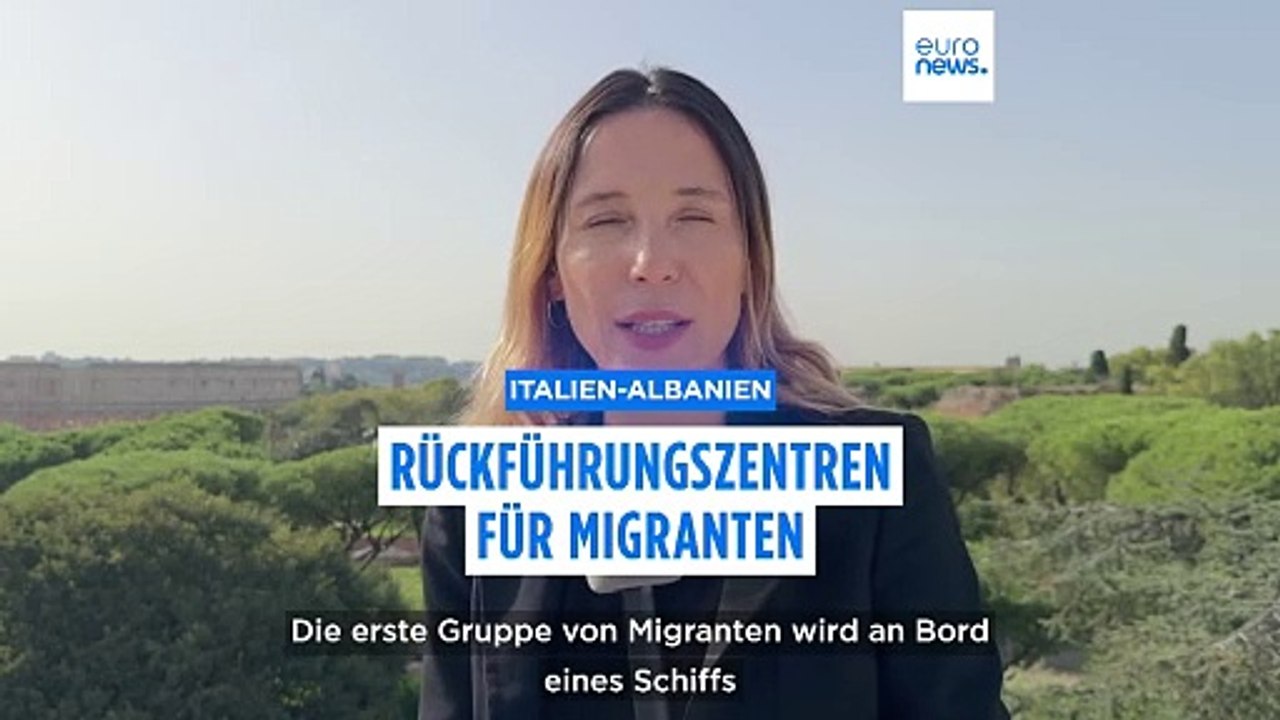 Italien schickt erste Geflüchtete in Aufnahmezentren in Albanien