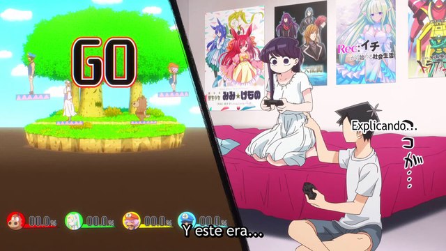 Komi-San juega smash bros Komi-San Komyshou desu Sub Español 1080p HD