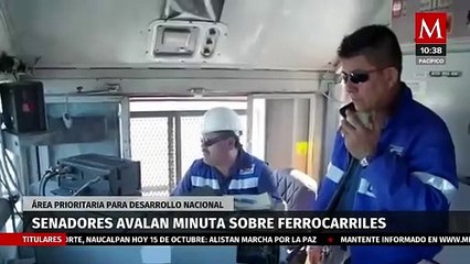 Senado aprueba minuta para rescatar vías de ferrocarril y priorizar transporte ferroviario