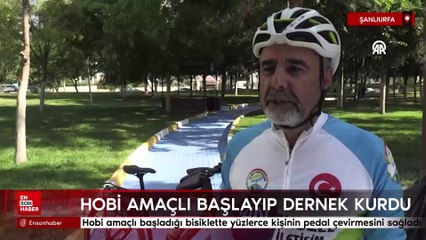 Şanlıurfa'da hobi amaçlı başladığı bisiklette yüzlerce kişinin pedal çevirmesini sağladı