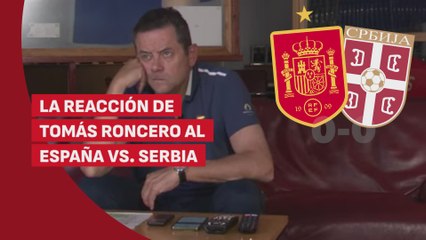 La reacción de Roncero del España vs. Serbia