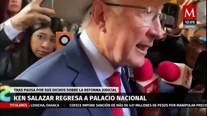 Tras pausa de AMLO, Ken Salazar regresa a Palacio Nacional