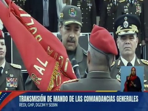 M/G Orlando Romero Bolívar recibe el estandarte de la Comandancia General de la Milicia Bolivariana