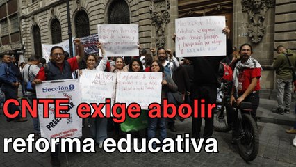 Reitera CNTE a SEP exigencia de abrogar la reforma educativa