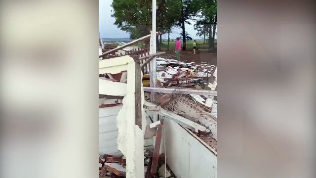 Temporal arrasa área rural de Itaipulândia e deixa rastro de destruição