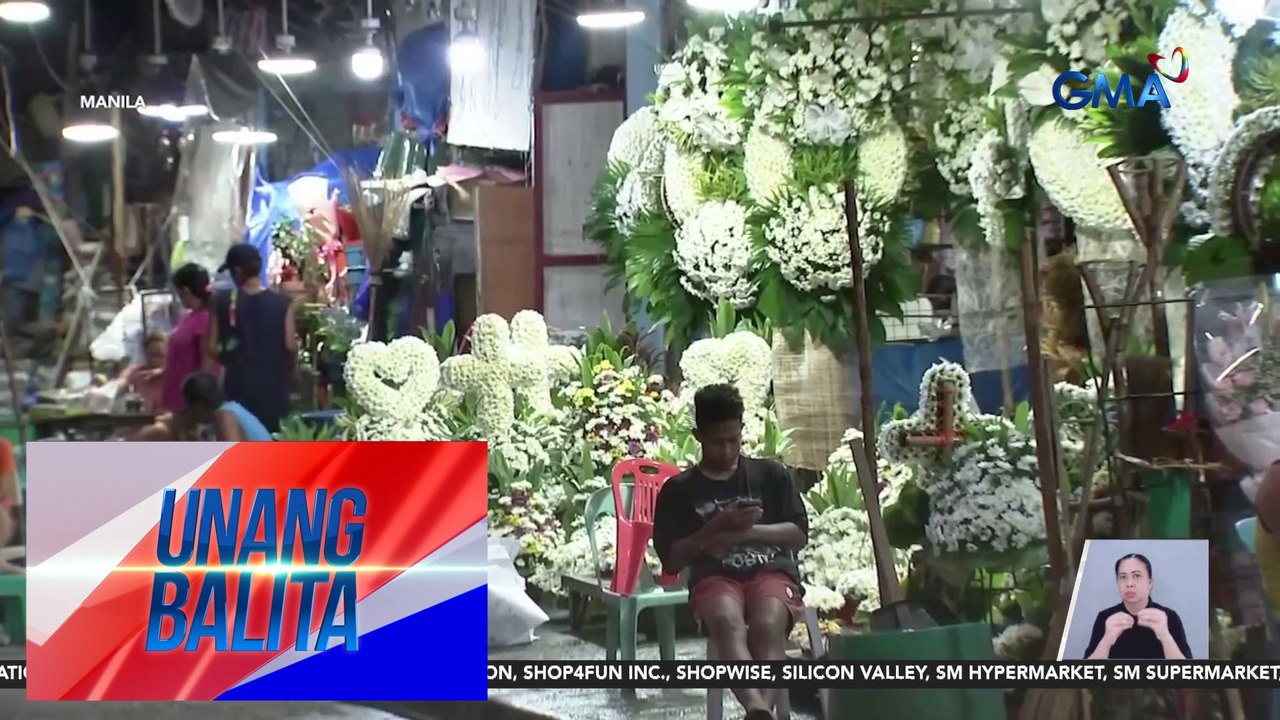 Presyo ng mga bulaklak sa Dangwa, hindi pa tumataas sa ngayon, ayon sa ilang nagtitinda | Unang Balita