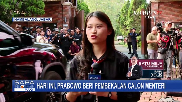 Update! Situasi Terkini Jelang Pembekalan Calon Menteri Prabowo di Hambalang, Ada Gibran-Sri Mulyani