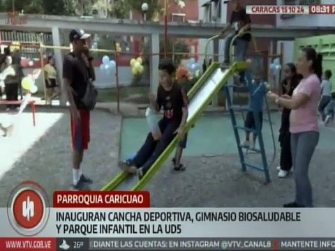 Familias caraqueñas son beneficiadas con la recuperación de espacios deportivos y recreacionales