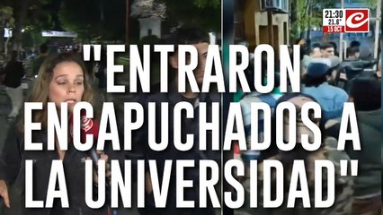 Incidentes en la Universidad de Quilmes: así es un "piquete estudiantil"