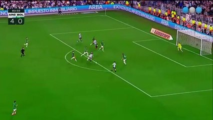 Gol de Argentina vs. Bolivia - Messi 5-0