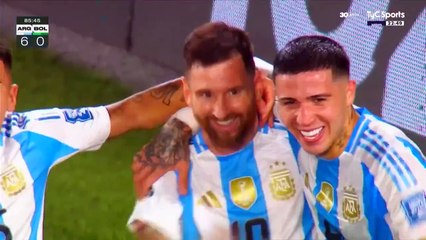 Gol de Argentina vs. Bolivia - Messi 6-0