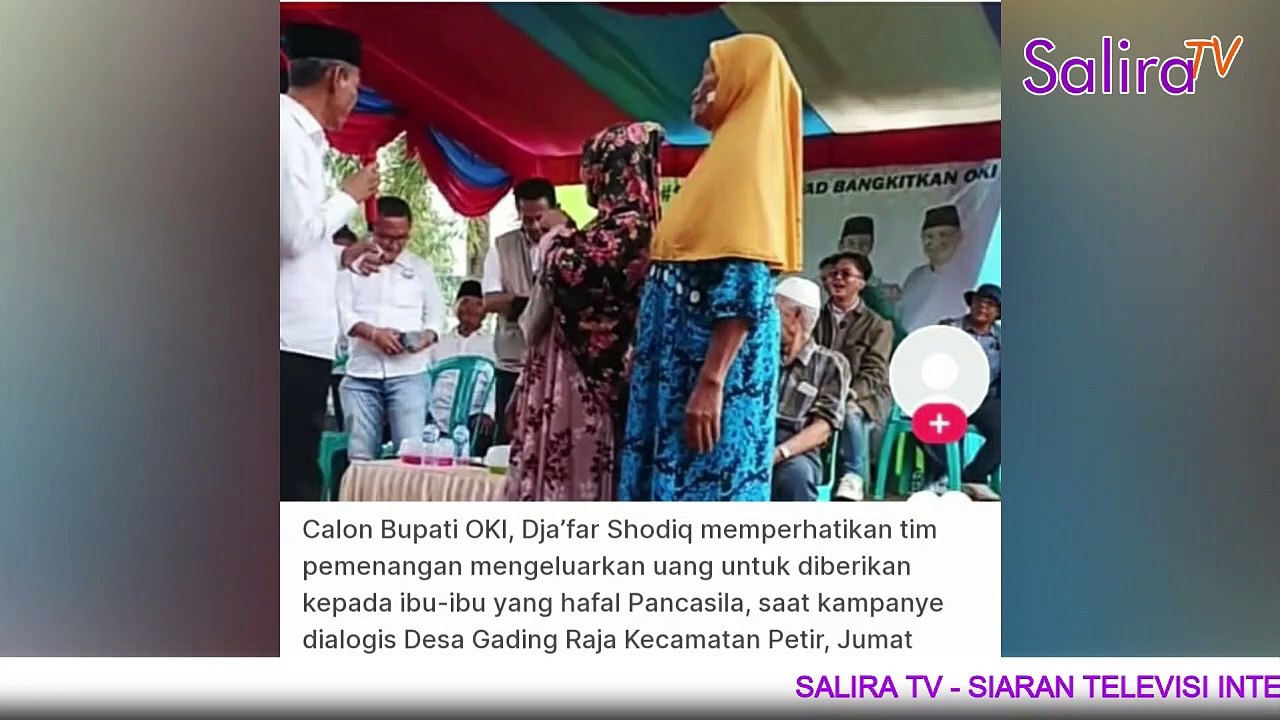 Pilbup OKI 2024 Diwarnai Dugaan Politik Uang oleh Paslon No.1, Dja'far Shodiq - Abdiyanto (JADI)