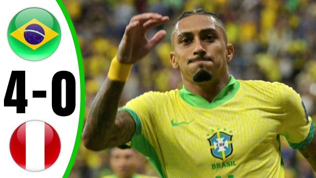 Brazil vs Peru (4-0) All Goals & Highlights - World Cup Qualifiers 2024
