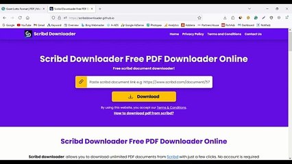 Guide to Downloading PDF Documents from Scribd for Free