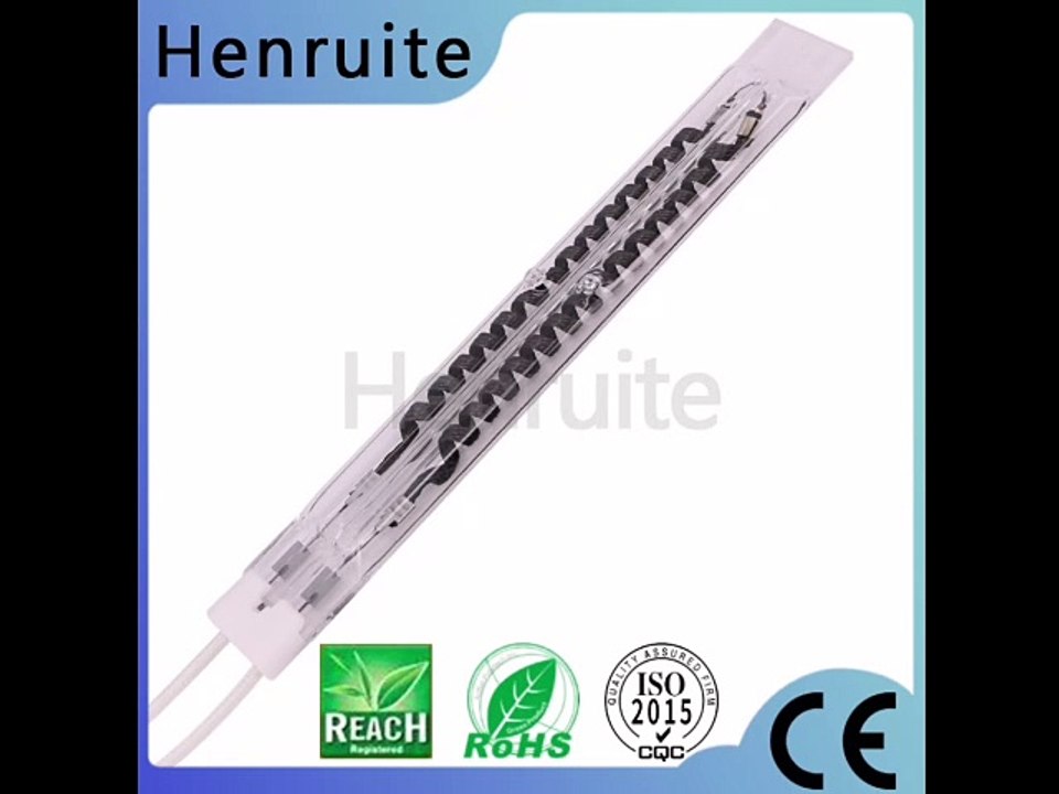 15*33mm 845mm 230v 2200w Half White Carbon Fiber Heat Lamps Twin Tube Halogen Heat Lamps