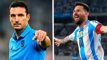 Scaloni se rinde ante Messi tras su hat-trick en la goleada de Argentina a Bolivia: 