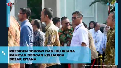 Momen Haru: Presiden Jokowi dan Ibu Iriana Pamitan dengan Keluarga Besar Istana