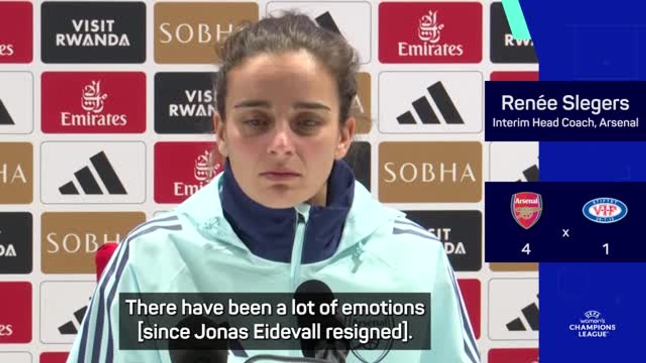 Arsenal players 'felt they needed to step up' after Eidevall resignation - Slegers