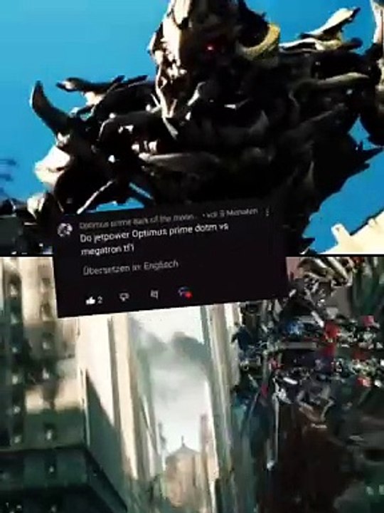 Jet Optimus Prime Dotm Vs Megatron Mv1 transformers shorts Vídeo Dailymotion