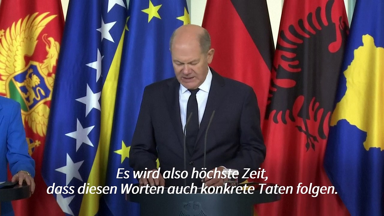 Scholz hofft auf EU-Beitritt der Westbalkanstaaten vor 2034