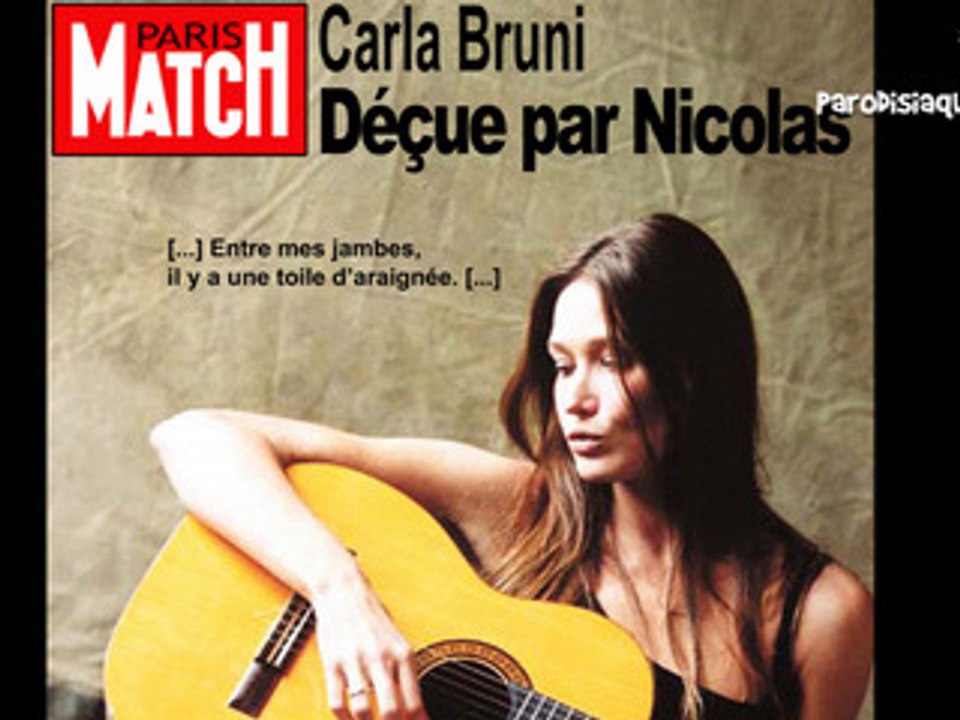 Parodie: Carla Bruni - Sarko s'endort - parodisiaque.com