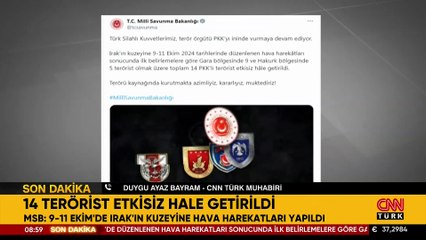 SON DAKİKA... MSB duyurdu: 14 terörist etkisiz hale getirildi
