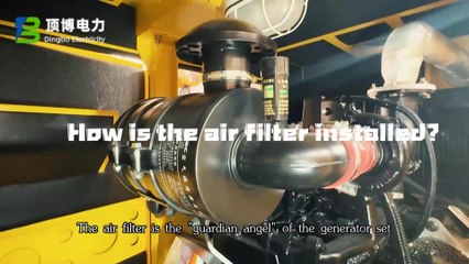 How is the air filter installed?