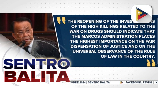 Muling pag-iimbestiga sa mga kaso ng pagpatay kaugnay ng ‘war on drugs’ ng dating administrasyon, suportado ng Malacañang