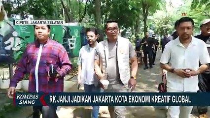Ridwan Kamil Ungkap Ide Jadikan Jakarta Kota Ekonomi Kreatif Global, Buka Peluang Lapangan Kerja