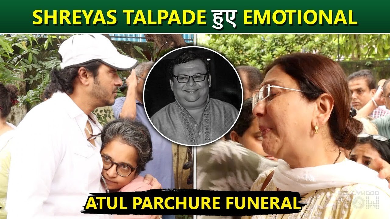 Shreyas Talpade HUGS Atul Parchure's Family Member, Got EMOTIONAL At Atul's Funeral