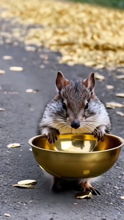 Mouse Steal Golden Bowl