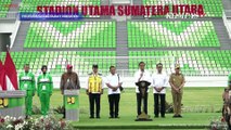 Pesan Jokowi usai Resmikan Stadion Sumatera Utara Rp 587 M