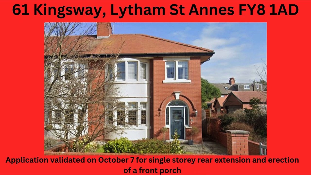 Blackpool and Fylde planning applications 7/10-13/10