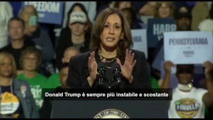 Kamala Harris: secondo mandato di Trump rischio enorme per l'America