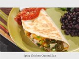 Spicy chicken quesadillas