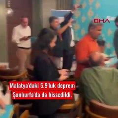 Malatya'daki 5.9 büyüklüğündeki deprem Şanlıurfa'da da hissedildi