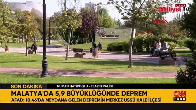 Malatya'da 5.9 büyüklüğünde korkutan deprem! Elazığ Valisi Numan Hatipoğlu açıklamalarda bulundu