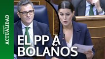 Una diputada del PP le recita a Bolaños toda la corrupción que rodea al PSOE